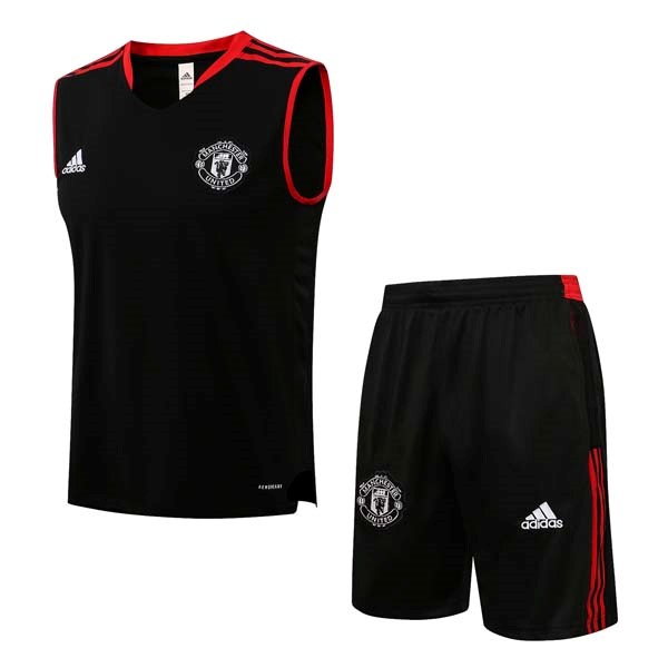 Camiseta Manchester United Sin Mangas 2022 Negro 1